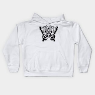 Traditional Butterfly Tattoo Kids Hoodie